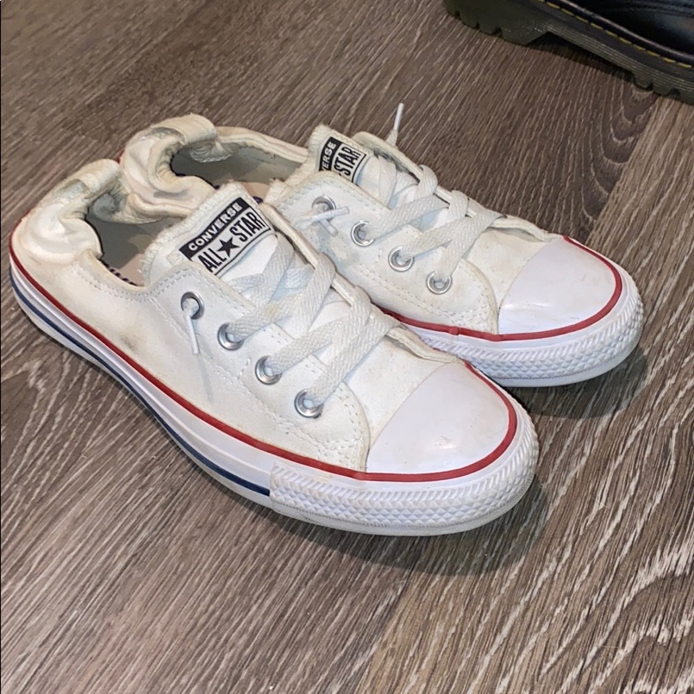 Slip on white converse